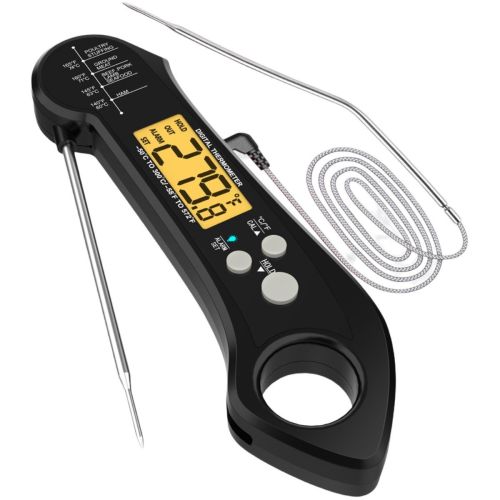 Folding  Waterproof and Heat Resistant Kitchen Food Thermometer Electronic Barbecue Thermometer