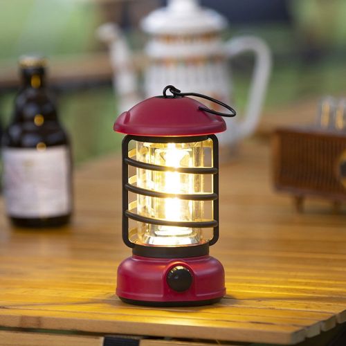 400 Lumens NEW Retro Camping Lights; Atmosphere Tent Lights COB Battery Lighting Hanging Lights; Outdoor Camping Accessories